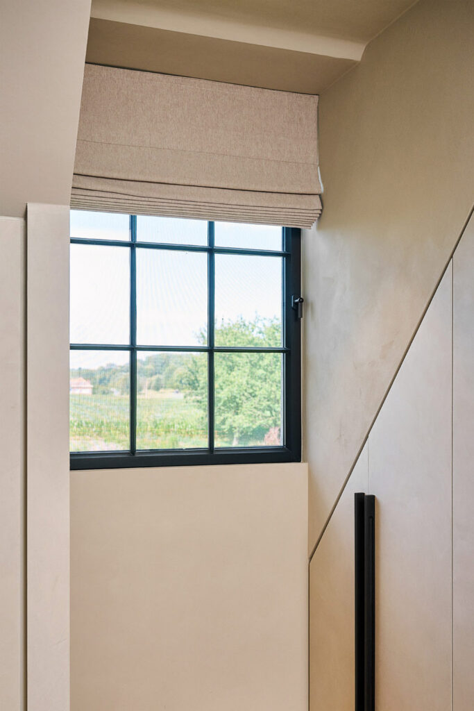 Raamdecoratie villa groene rand brussel tende fleurinck
